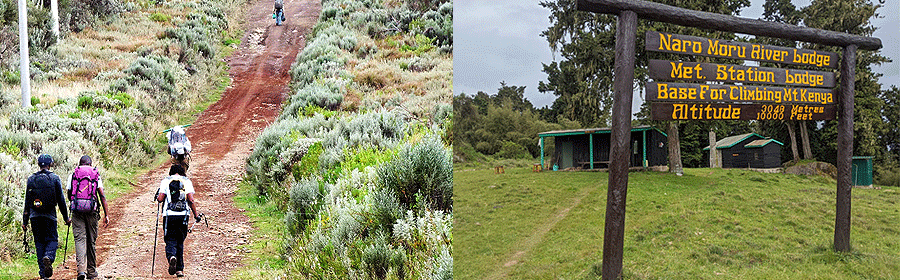 Meteorological station campsite in Mount kenya national park